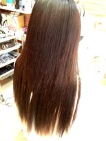 エクステンション スパイスガール(SPICE GIRL) 地毛ロングから ストレートエクステ なじませカット有り