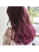 リッカロッカ(hairsalonRICCAROCCA)&nbsp;ピンクアッシュグラデーション