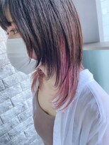 リアイス(Re:ICE) ミニウルフ/くすみブルー/流れるレイヤー/インナーハイライト