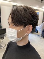 エリマ 調布(elima)&nbsp;センターパートアップバングツーブロックメンズスパイラルパーマ