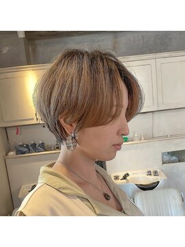 髪質改善と縮毛矯正の専門店 サンティエ(scintiller) 大人可愛い　小顔ナチュラルショートボブ30代40代50代