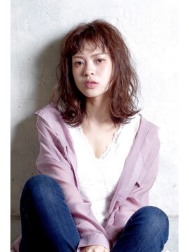 クシュ 所沢東口店(kusyu...) フェザーショートクラゲヘアーアプリコットオレンジブルーカラー