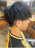 20代30代メンズツイストパーマ束感トラッドオシャレ感ショート