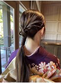 着物タイトヘアアレンジ☆【金山】