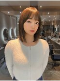 髪質改善*切りっぱなしボブ艶髪韓国*美髪【Zina 京都河原】