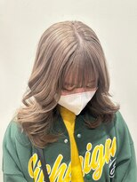 パハップスパークアベニュー(PERHAPS PARK AVENUE)&nbsp;ダブルカラー/ミルクティーベージュ/レイヤーカット