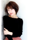 くせ毛のような自然なゆるふわ感・可愛い大人のアンニュイなボブ