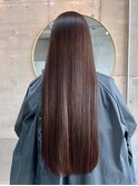美髪のススメ髪質改善切りっぱなしボブピンクブラウン