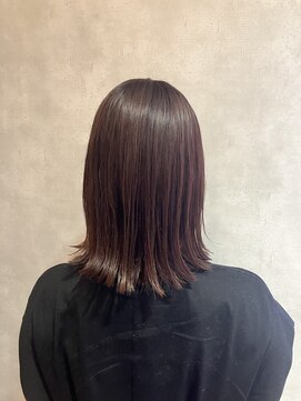 ヘアースペースブルームエア HAIR SPACE BLOOM Ea 白髪ぼかしピンクベージュカラー