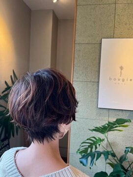 ブージーへアー(bougie hair) ショートパーマ