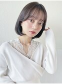 30代前下がりレイヤーボブで絶壁解消小頭効果のひし形シルエット