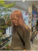 シースルーマッシュミルクティーベージュメルティ―カラー