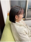 長岡×ameria 切りっぱなしボブ×フェイスフレーミングカラー