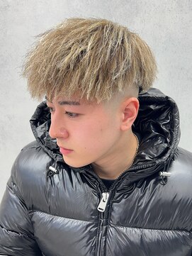 ルースト 西院店(ROOST) パイルツイスト×ゴールドハイライト