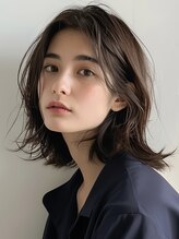 ムル 大倉山(muru) 透明感暖色カラー×外ハネミディアム