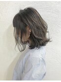 切りっぱなしレイヤーボブ×シアーグレージュ