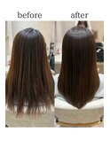 艶カラーと美髪ヘアエステで艶髪×レイヤー　ZinaMomo