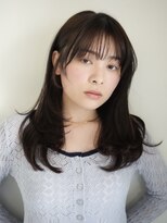 ラヴィズム(LUVISM)&nbsp;ミディアムロング顔周りレイヤーおくれ毛前髪万代新潟