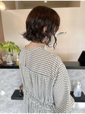 コテ巻き風パーマボブスタイルパーマ女子デジタルパーマ