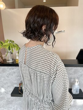 メデル(mederu) コテ巻き風パーマボブスタイルパーマ女子デジタルパーマ