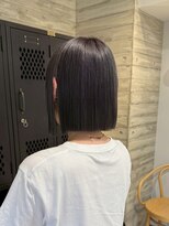 ヲタク(wotaku.)&nbsp;グレージュカラーダークグレーダブルカラー透明感カラーミニボブ