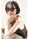 フェザーショート姫カットレイヤーとラベンダーミルクティー