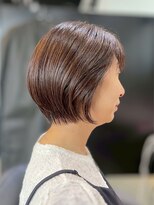 ワンバイジエクト 梅田&nbsp;似合わせショート/細めハイライト/くすみベージュ/ショートボブ