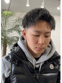メンズカット/ホワイトメッシュ/ツイスト