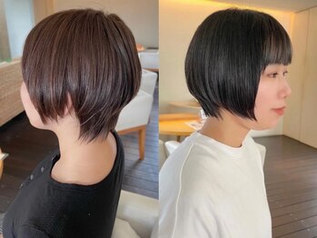 トップヘアー ミカワアンジョウ 安城(TOPHAIR MIKAWA ANJO)の写真/なりたいスタイルを『似合うスタイル』へ。誤魔化しがきかないショートヘアだからこその卓越した技術を実感