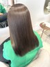 【新規】　髪質改善人気No.1　ミルクストレート+ケアカラー　24200円