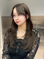 アスター 天神大名店(Aster)&nbsp;小顔に見えるトレンドヘア/黒髪/オリーブグレー/ココアベージュ