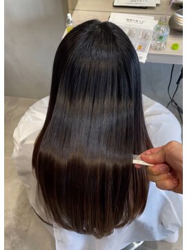 ジェコ ブラン(gecko. brun) ビフォーあり/地毛風ストレート/ダークトーン #武蔵小山美容室