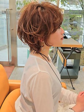 グロウミドル(GROW middle) 大人女性のウルフ×ニュアンスパーマ