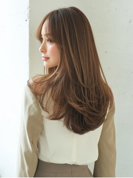 エスアール 真美ケ丘店(SR)の写真/"思わず触れたくなる"憧れのしっとり上品ヘアに☆ダメージレス薬剤で、奥から潤うナチュラルストレートへ♪