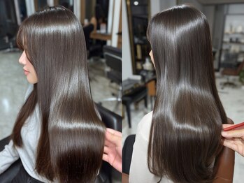 ヘアーアンドファッションシオミエイチ (hair＆fashion shiomi H)の写真/《HPB AWARD 2023～2025 BESTSALON SILVER Prize受賞》美髪資格取得staff在籍♪TR越えの髪質改善ヘアエステ