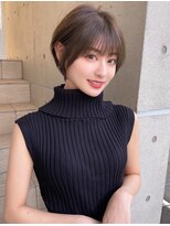 ボンドストーリー 那覇おもろまち店(Bond Story)&nbsp;丸みナチュラルショート×ミルクティーベージュ