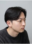 メンズセンターパートニュアンス毛流れパーマ