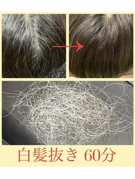増毛エクステ専門店 エクステルーム 渋谷店(exteroom) 白髪抜きで10歳若返り！