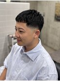 クロップ/短髪/スキンフェード/くせ毛