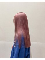 シアバイルーシー(SIA by LUCEY)&nbsp;暖色カラーブリーチなしピンクカラー赤髪ボルドーカラーレッド