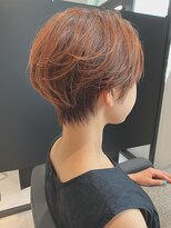 ワン バイ ジエクト(One by The Ect)&nbsp;小顔補正立体×ボブショート×マロンブラウン×カシスブラウン