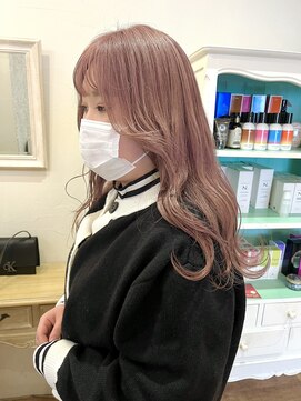 バレッタ (Barrette) pail pink beige.