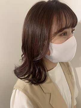 リコモ 上野御徒町(LikkleMore) 【ヨシンモリ】【外ハネミディアム】｜ベージュピンク