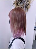 【インナーカラー】×【ピンクパープル】