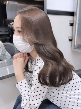 ベレーザ 渋谷(BELEZA) 772透明感黒髪シアーグレージュふんわりカールフリンジバング