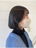 韓国風ボブ×インナーカラー◎