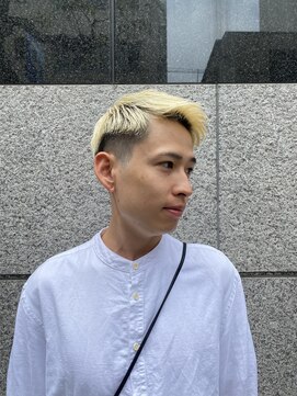 レンゲン(LENGEN) 束感刈り上げビジネス七三ツーブロックアップバング1072