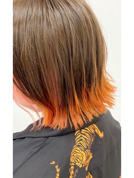 ヘアポジション 泉店(HAIR Position) 裾カラー×オレンジ