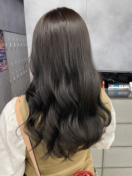 ラックスビーギャラリー なんば駅前店(LUXBE GALLERY) グレージュニュアンスカラー透明感カラー韓国艶髪