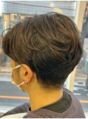 MEN'S HAIR  センターパート　ツイストスパイラル　コンマヘア